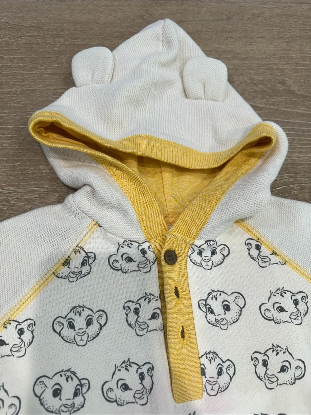 Disney Baby Simba Hooded One-Piece Romper